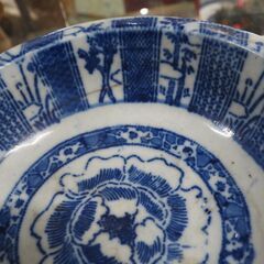 古伊万里焼、深鉢、骨董、２３ｘ２３ｘ７の画像
