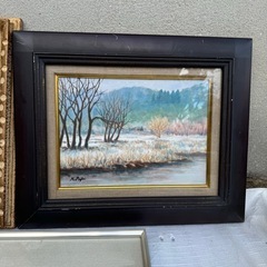 絵画　額　額縁　日本画　風景画の画像