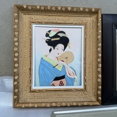 絵画　額　額縁　日本画　風景画の画像