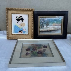 絵画　額　額縁　日本画　風景画の画像