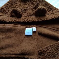 手袋付きマフラー★くまさん★茶の画像