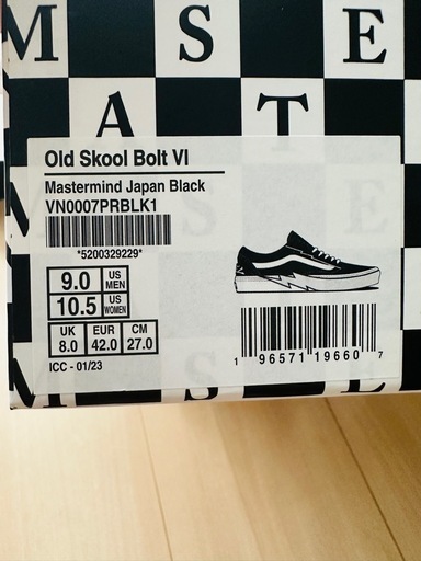 【美品】MASTERMINDコラボVans Old Skool