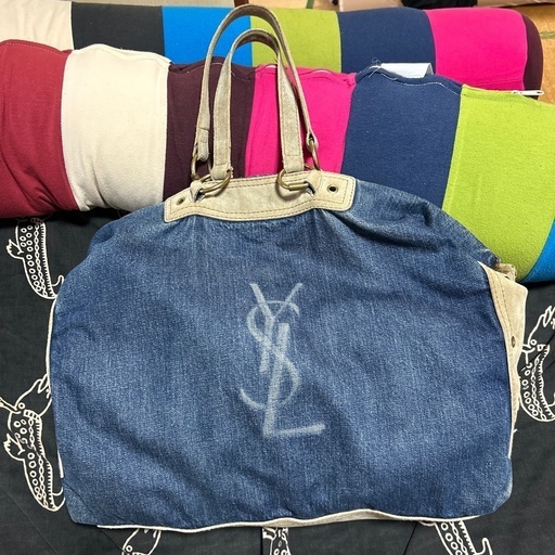 ◆YSL デニム ボストンバッグ◆