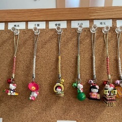 ご当地キティストラップ　29個の画像