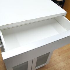 ニトリ 食器棚　ロータイプ　ホワイト ニトリ 食器棚 幅59×奥行43.5×高さ95cm ロータイプ 白 ホワイト