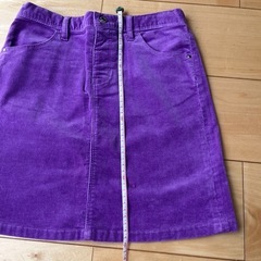 UNIQLO ユニクロ　タイトスカート　コーデュロイ　デニム　XL 150の画像