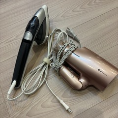 T-falスチームアイロン、Panasonicヘアドライヤーセット