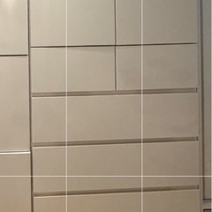 壁面収納 ホワイト 表面ミラー仕上げの画像