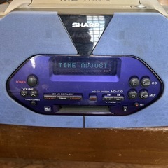 シャープ  MD CDラジカセ　MD-Ｆ10-S 訳あり
