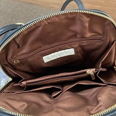 黒レザートート　リュックバッグの画像