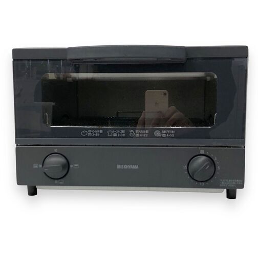 24Y727 ジ【特価】 IRIS OHYAMA アイリスオーヤマ オーブントースター EOT-032-HA  1200W 2021年製 中古品
