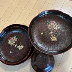 仏壇　仏具　皿　盆　お供え　漆器