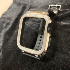 【2022改良モデル】 コンパチブル for Apple Watch バンド 45mm ステンレス鋼ケース付き 頑丈なメンズTPUベルト 一体型 for アップルウォッチ バンド用 iWatch Series 9/8/7に対応 45 mm 落下防止 耐衝撃 装着簡単 の画像