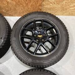 【青森発】RMP 025F 17×7.0J 5H PCD114.3 +48 ハブ70 BRIDGESTONE DM-V3 225/60R17 99Q ４本セット【G0763】の画像