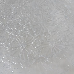 桜 大皿 3枚セット ガラス 花 大人数 27cm 28cmの画像