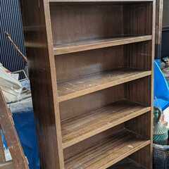 京都大工家具 木製家具 本棚 木工家具 一枚板 重量家具 6段 ...