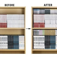 2段に収納できるコミックスタンド　10個セットの画像