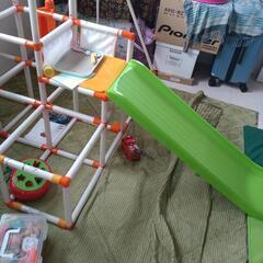 幼児用室内ジャングルジム＆ブランコ＆すべり台の画像