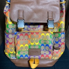 COACH BACKPACK C9845 コーティングキャンパス　MULTI