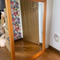 美品 壁掛け 鏡 