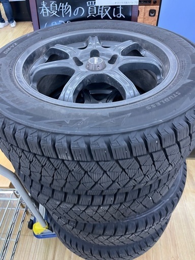 225/60r17 バリ山スタッドレス4本　旭川市　絶対1番安い！