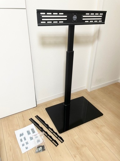 美品 テレビスタンド32〜60インチ対応 黒　オシャレ 収納