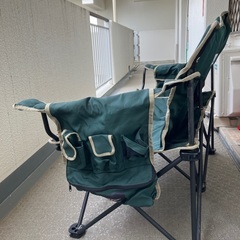 アウトドア用折りたたみチェア2人用の画像