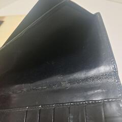 GUCCIエナメル黒長財布No.17の画像