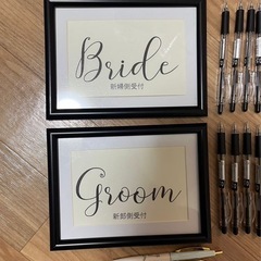結婚式　受付セット　受付案内の画像