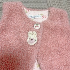 【美品】 70cm パンプルムース 上着 スリーパー 乳児 赤ちゃん ロンパース の上に♪の画像