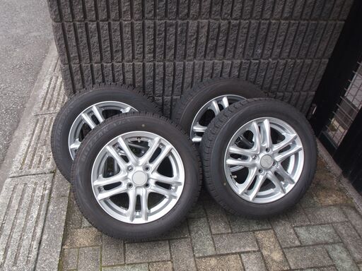 引取り者きまりました。！！　アルミホイール＋ブリジストンスタッドレスＶＲＸ 155/65R14　４本セット