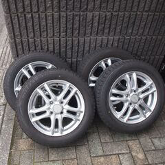 引取り者きまりました。！！　アルミホイール＋ブリジストンスタッドレスＶＲＸ 155/65R14　４本セット
