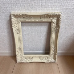 アンティーク額縁 ホワイト【39×24㎝】