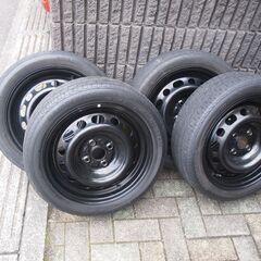 15インチ　5.5Ｊ　BSネクストリー165/55-15　鉄ホイール、の画像