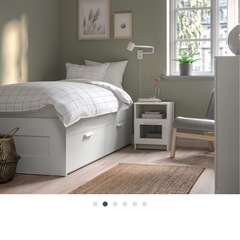 ●送料込●IKEA BRIMNES ベッドフレーム90x200c...