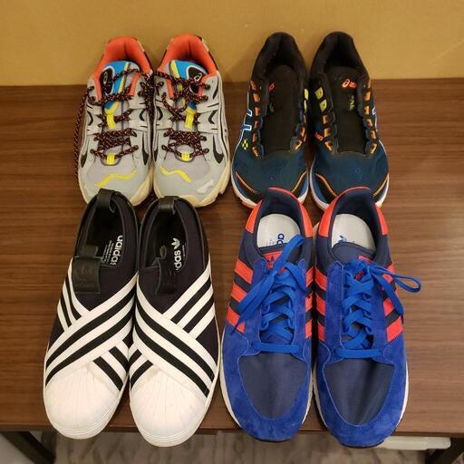 adidas（アディダス）asics（アシックス）26.5cm スニーカー 4足まとめてセット