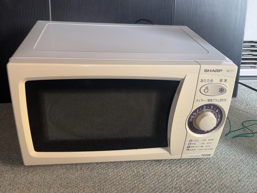 SHARP シャープ 電子レンジ RE-T1-W5 50Hz専用 2010年製 700W