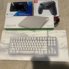 純正コントローラー2点、キーボードとマウスパッド まとめ売り