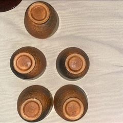 ななこやき茶箱と茶器の画像