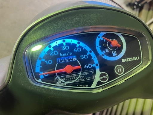 【売約済】実働  BT新品 スズキ CA41A レッツ4 サイドスタンド付き4スト原付 インジェクション スクーター