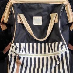 anello リュックサック BLACK×ストライプ