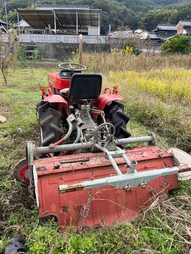 決まりました　鍵がなく不動のヤンマートラクター　耕運機　不動車