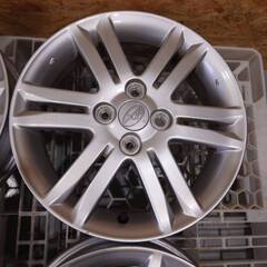 【青森発】15x4.5J +45 PCD100 4H ハブ54 SUBARU 純正 4本セット 【G0585】の画像