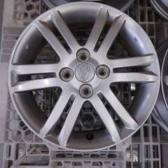 【青森発】15x4.5J +45 PCD100 4H ハブ54 SUBARU 純正 4本セット 【G0585】の画像