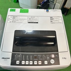 ご来店時、ガンお値引き‼️Hisense(ハイセンス) 2016年製 5.5kg 洗濯機?