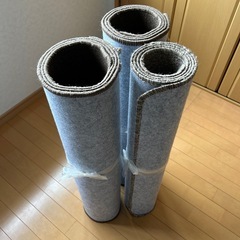 【引き取り決まりました】DCM ホームセンターアクセントカーペット3枚サイズ約80X170cmの画像