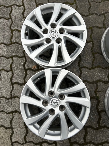 商談中　マツダ　16インチ純正アルミホイール　4枚　16×6.5J OFF52.5