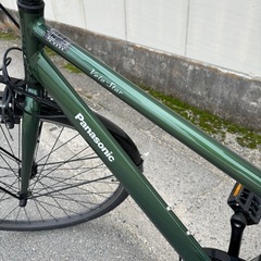 【Panasonic】電動自転車 700×38C（27インチ相当）  4ヶ月間のみ使用　バッテリー良好の画像