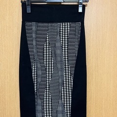 タイトスカート　黒グレー　細見え効果 秋冬　あげます