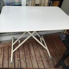 昇降テーブル ダイニングテーブル 白 ホワイト系